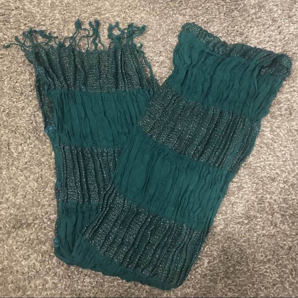 Turquoise & Silver Scarf